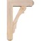 Ekena Millwork Olympic Craftsman Smooth Bracket w/ Offset Brace, Douglas Fir, 5 1/2"W x 16"D x 24"H BKT0604X16X24OLY04SDF - alternate 3